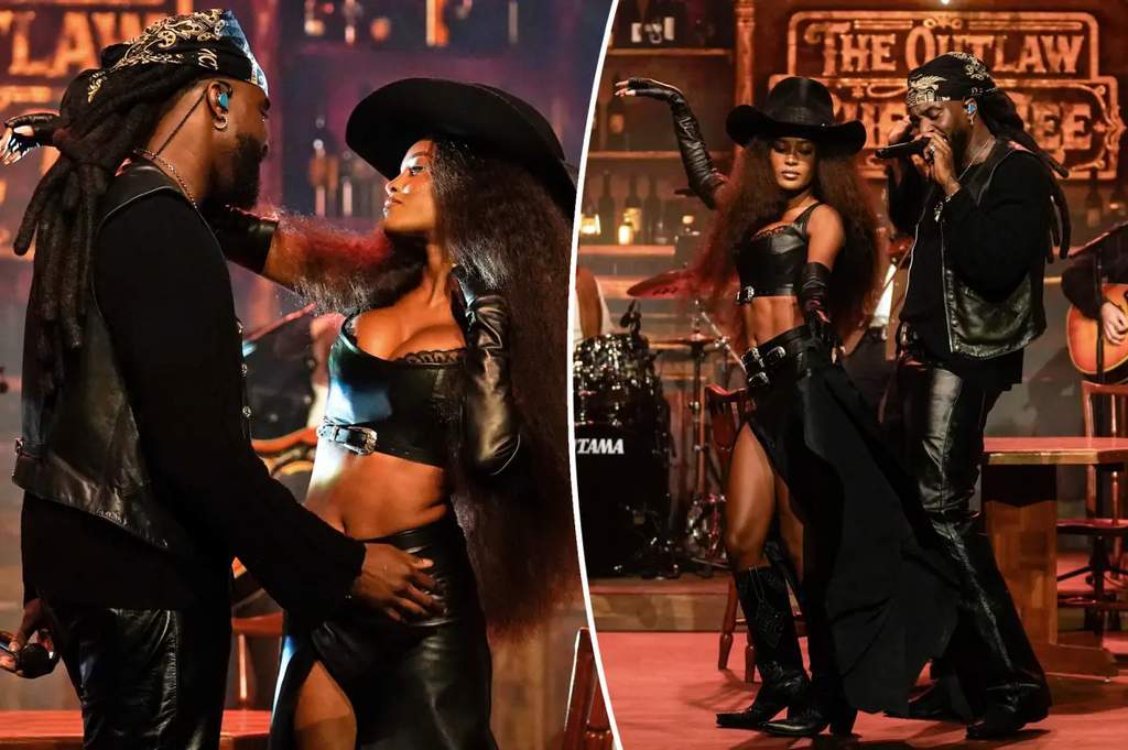 Ciara Miller dan Shaboozey tampil di The Tonight Show
