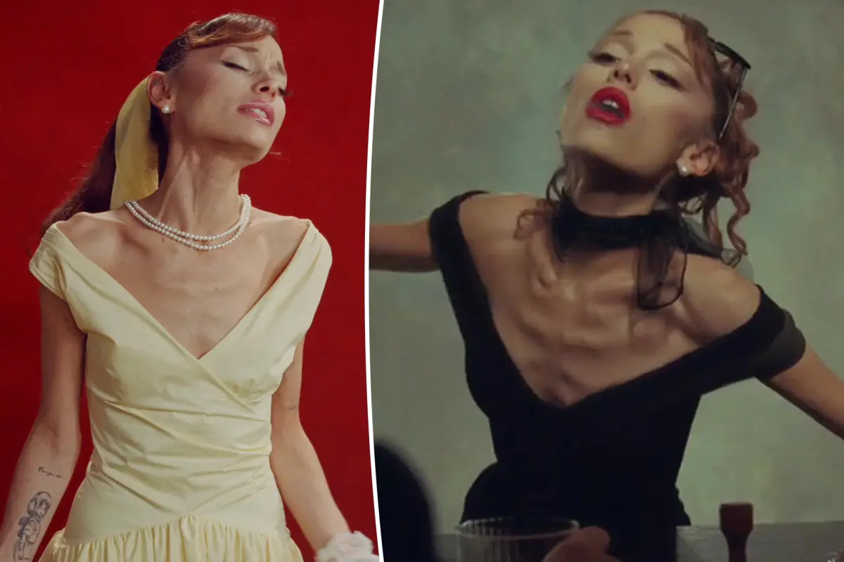 Ariana Grande dalam video musik terbarunya berjudul Petal