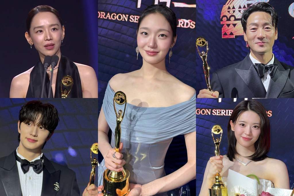 Para pemenang ajang penghargaan Blue Dragon Series Awards ke-5