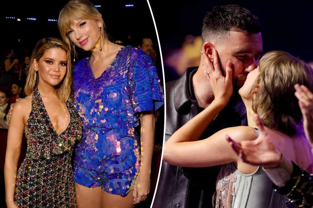 Taylor Swift dan Travis Kelce saat momen pernikahan mereka